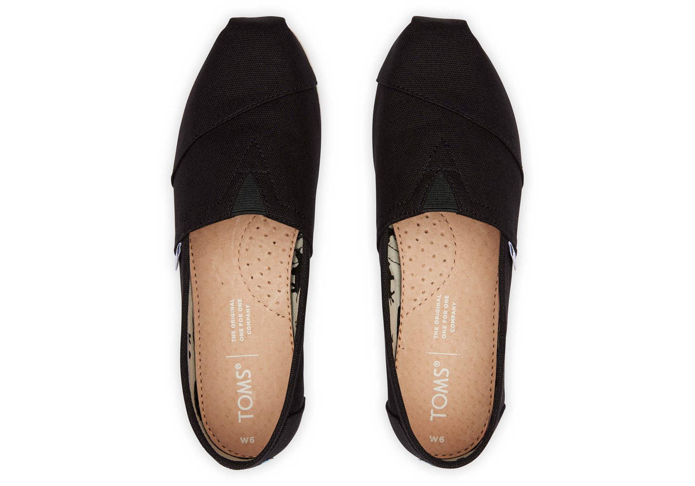 Toms Espadryle Damskie Czarne - Alpargata Płócienne - 32CYPTXAL